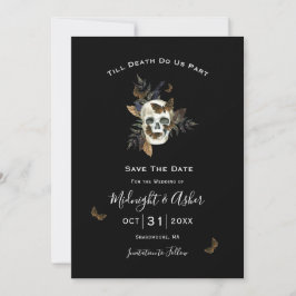 Invitación Calavera hasta la muerte ¿Nos separan para salvar