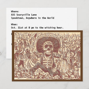 Invitación Calavera Oaxaca