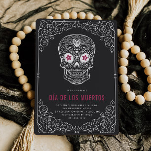 Invitación Calavera Skull Dia de los Muertos Fiesta