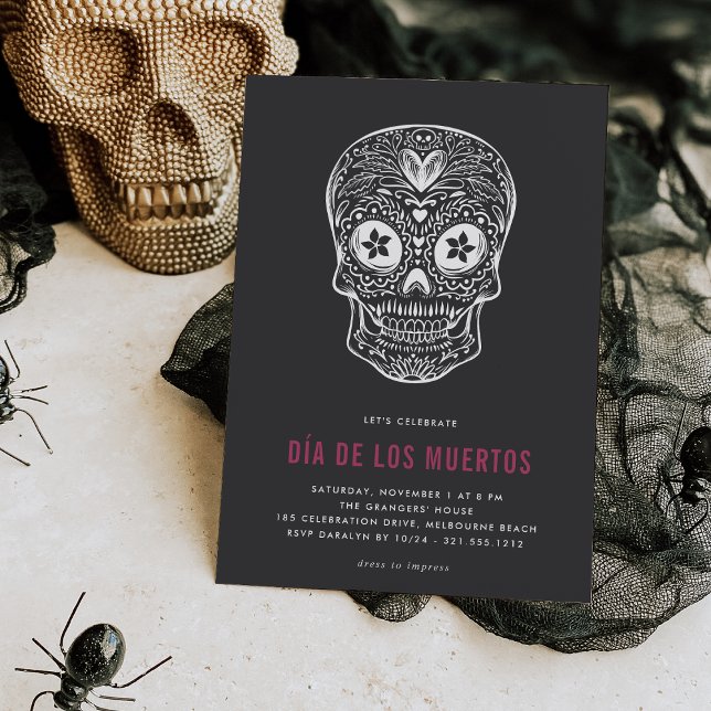 Invitación Calavera Skull Dia de los Muertos Fiesta (Subido por el creador)