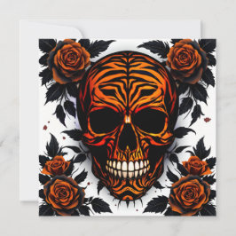 Invitación Calavera y Rosas