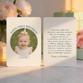 Invitación Calcomanía de cumpleaños con foto personalizada -