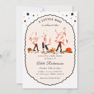Invitación Caldero de brujas espeluznantes de Halloween