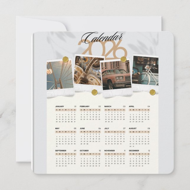 Invitación Calendario 2026 (Anverso)