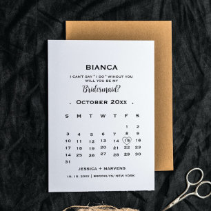 Invitación Calendario de caligrafía elegante propuesta de dam
