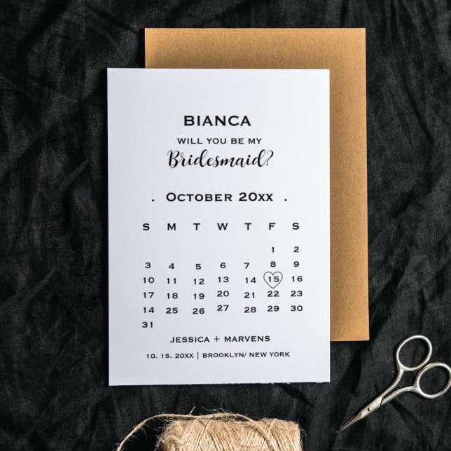 Invitación Calendario de caligrafía elegante propuesta de dam (Subido por el creador)