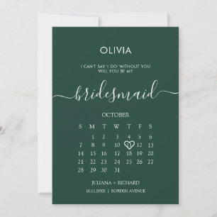 Invitación Calendario de guiones modernos Propuesta de Esmera