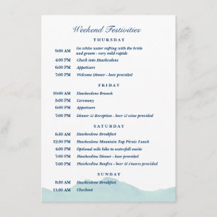Invitación Calendario de la boda de Ashley y Nolan 1