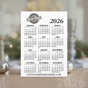 Invitación Calendario de vista de año completo de 2025 con lo