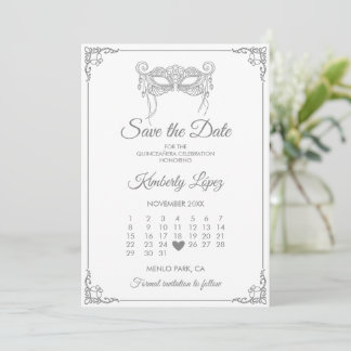 Invitación Calendario Guardar la Fecha