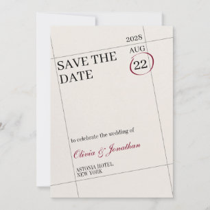 Invitación Calendario Marcado Guardar Fecha Personalizar Imag