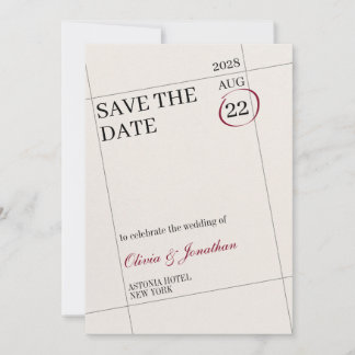 Invitación Calendario Marcado Guardar Fecha Personalizar Imag