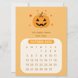 Invitación Calendario Mensual de Motivación Octubre 2025
