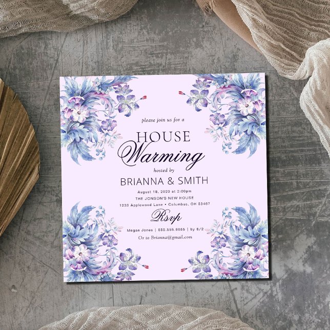 Invitación Calentamiento de casas botánicas florales (Subido por el creador)