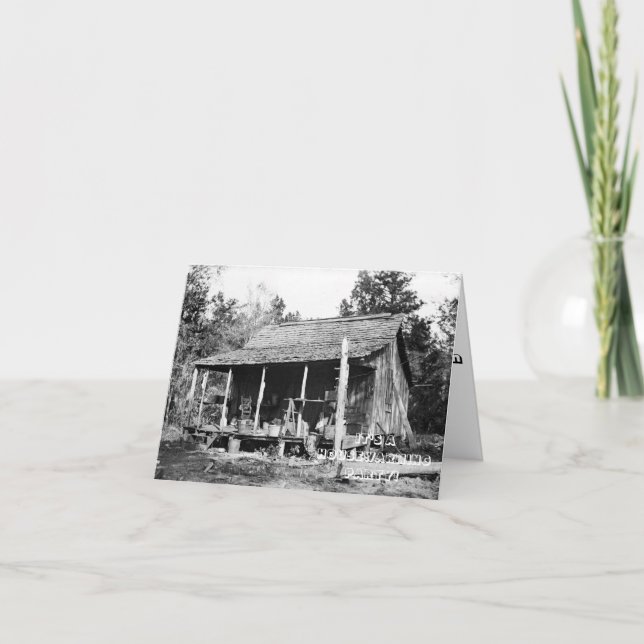 Invitación Calentamiento de casas en la choza de la cabaña de (Anverso)