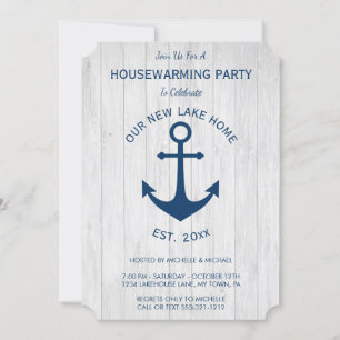 Invitación Calentamiento de la casa de un presentador de la M