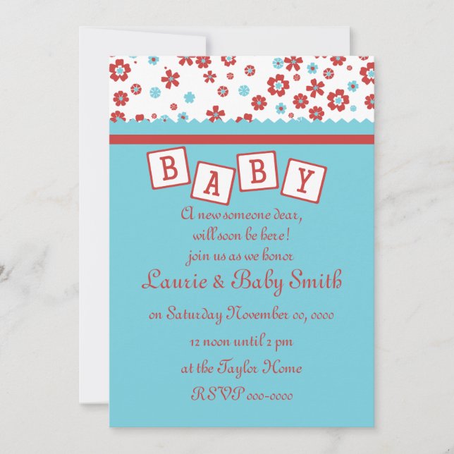 Invitación Calico Baby (Anverso)