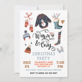 Invitación Cálida y acogedora ropa de Navidades Fiestas de in