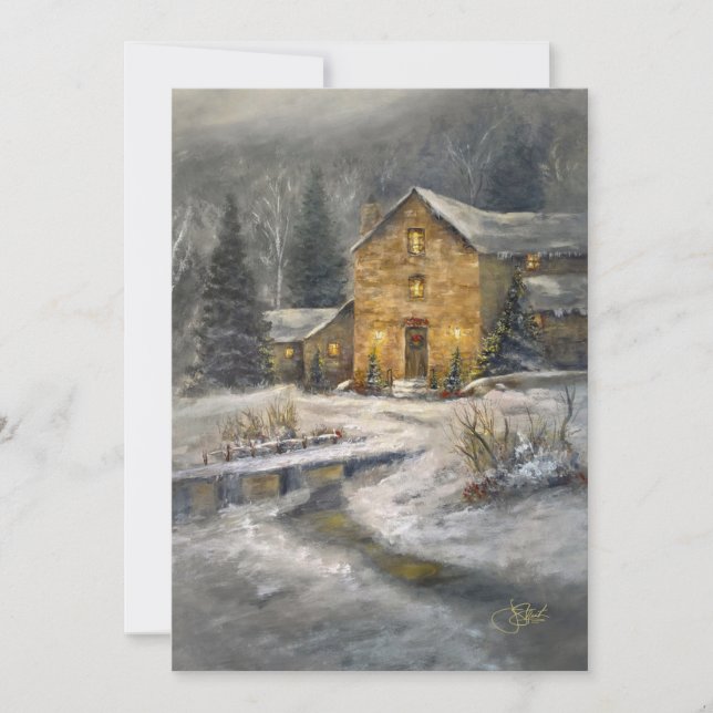 Invitación "Calidez de Navidad" (Anverso)