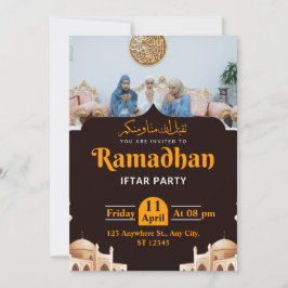 Invitación Calidez y unión: una fiesta de Iftar de Ramadán