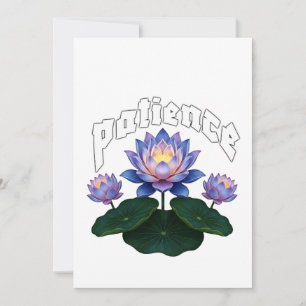 Invitación Caligrafía Árabe Sabr Paciencia - Flor de Loto Zen