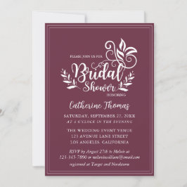 Invitación Caligrafía Boda decorativa de perwinkle