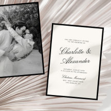 Caligrafía Clásica Boda de Dinero Antiguo