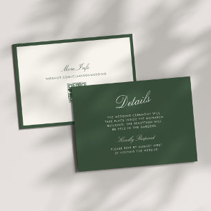 Invitación Caligrafía Clásica Detalles de Dinero Antiguo Verd