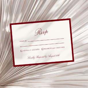 Invitación Caligrafía Clásica Profundo Rojo Dinero Antiguo Rs
