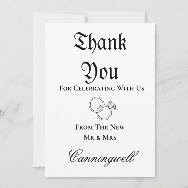 Invitación Caligrafía de anillo Boda descargable (Anverso)