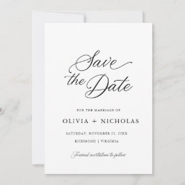 Invitación Caligrafía de escritura moderna y elegante de colo