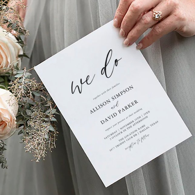 Invitación Caligrafía elegante que hacemos Boda (Subido por el creador)