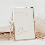 Invitación Caligrafía Minimalista moderna Número de una tabla<br><div class="desc">Diseñado para coordinar con para la colección de invitaciones a bodas "Arches Minimalistas". Para cambiar detalles, haga clic en "Detalles". Para mover el texto o cambiar el tamaño, la fuente o el color, haga clic en "Editar usando la herramienta de diseño". Vea el enlace de la colección en esta página...</div>