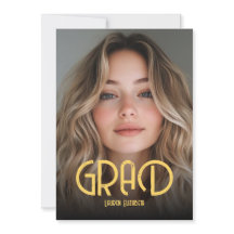 Caligrafía moderna simple foto graduación