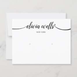 Invitación Caligrafía Pantalla de gran recorrido blanco negro