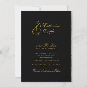 INVITACIÓN CALIGRAFIA ROMÁNTICA CLÁSICA MONOGRAM SAVETHE FECH