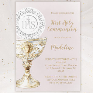 Invitación Cáliz de la Primera Comunión