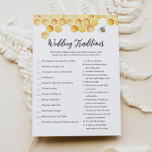 Invitación CALLA Bee Boda Tradiciones Juguete de ducha de nov