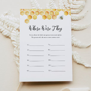 Invitación CALLA Bee Dónde Estaban Las Duchas De Novias Tarje