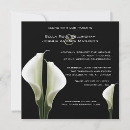 Invitación Calla Lilies Wedding Invitation