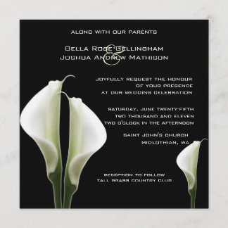 Invitación Calla Lilies Wedding Invitation