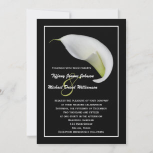 Invitación Calla Lilies Wedting - White Calla Lily