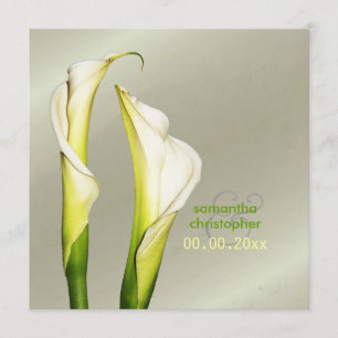 Invitación Calla lillies/invitaciones de boda