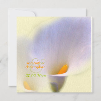 Invitación Calla lily/invitaciones de boda