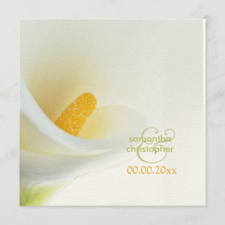 Invitación Calla lily/invitaciones de boda