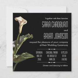 Invitación Calla Lily Modern Floral