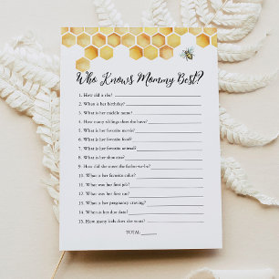 Invitación CALLA que conoce a mamá mejor juego de Baby Shower