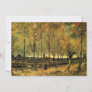 Invitación Calle con álamos por Vincent van Gogh