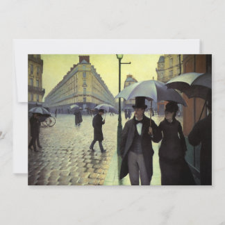 Invitación Calle de París, día de lluvia de Gustave Caillebot