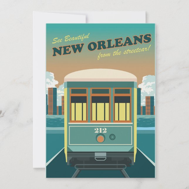 Invitación Calle en Nueva Orleans (Anverso)